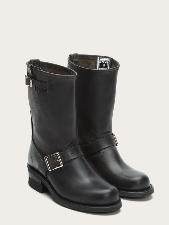 Frye Shoes - Frye Engineer 12R Black Leather Short Boots US 9.5 M